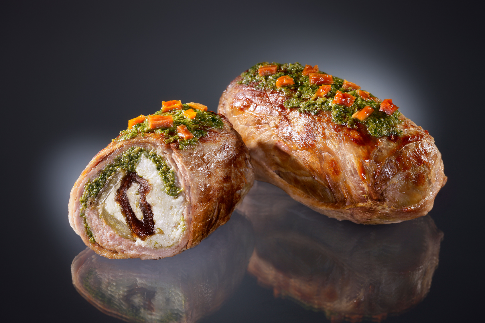 Convenience - Fingerfood - Lammroulade mit Datteln