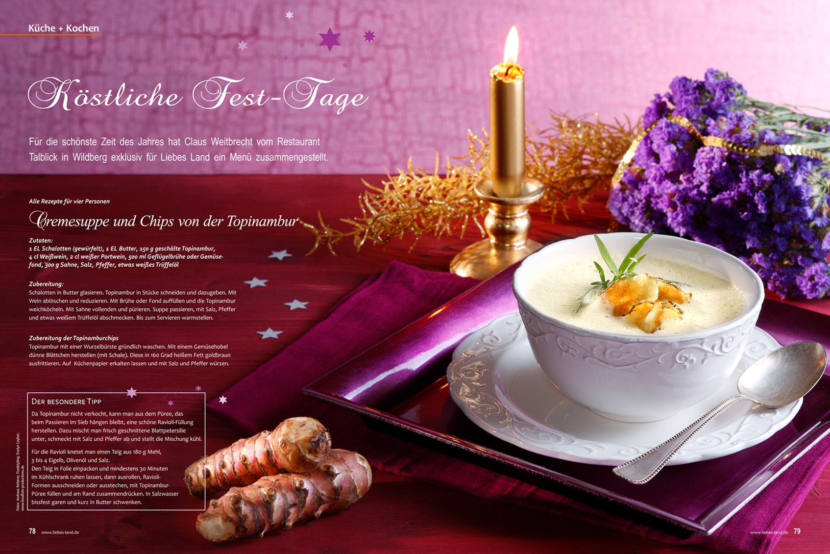 editorial - aufmacher - cremesuppe mit topinambur-chips